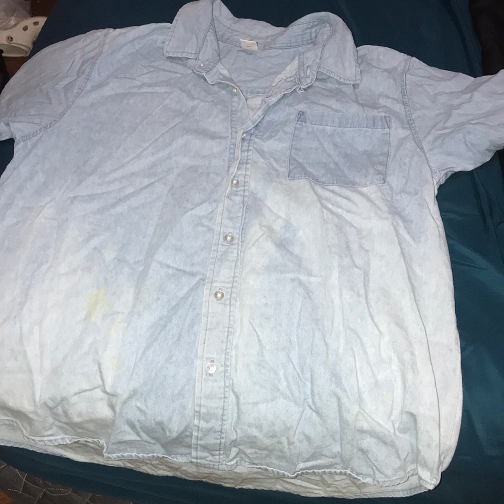 Jean shirt.